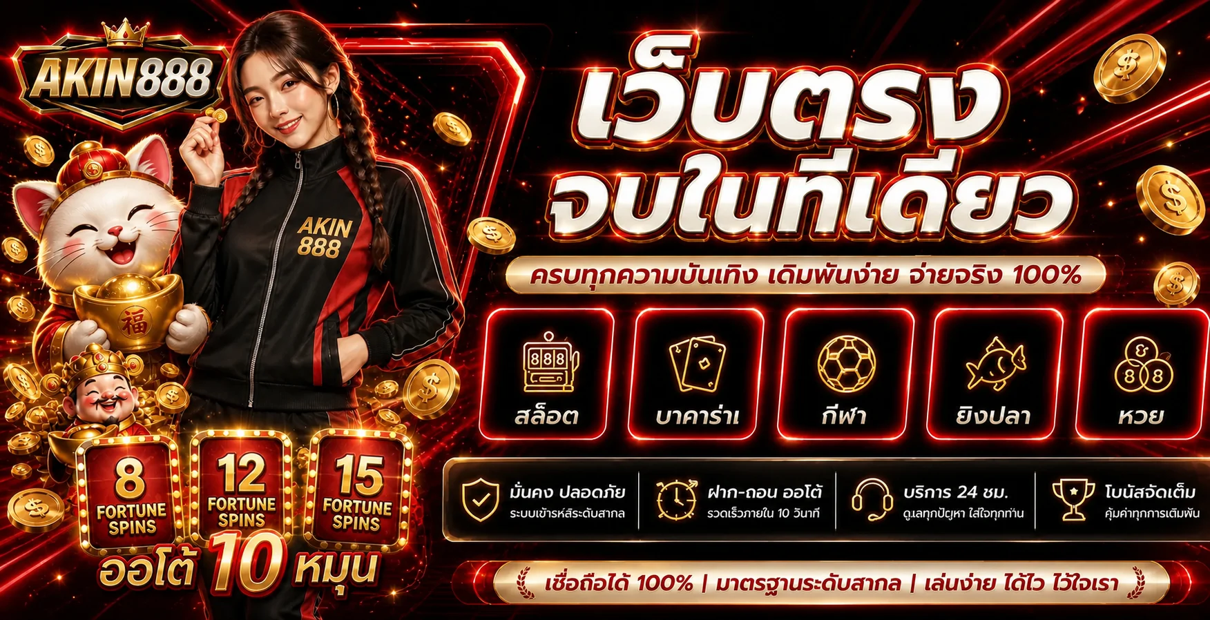 AKIN888 ทดลองเล่นสล็อต PG ฟรีทุกเกม